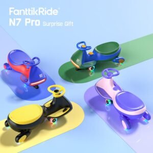 FanttikRide N7 Electric Wiggle Car – Ride-On Toy with Pedal for Kids